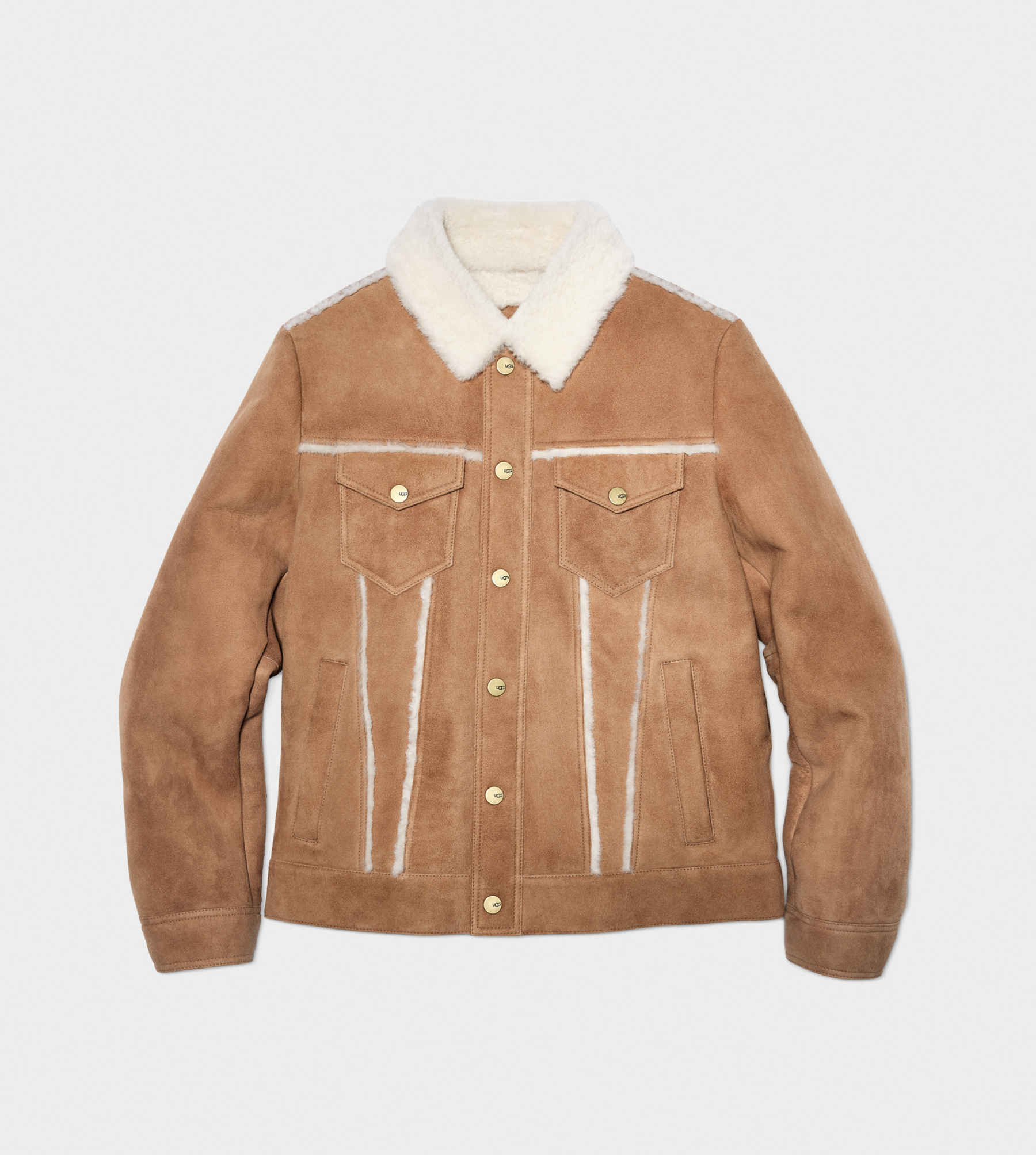Shearling trucker deals